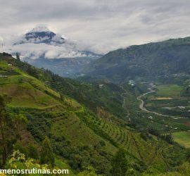 Volcán Tungurahua entre Patate y Baños