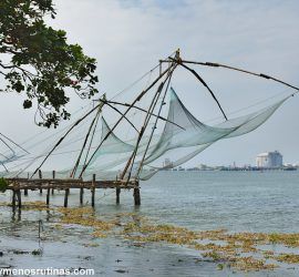 Redes chinas en Fort Kochi