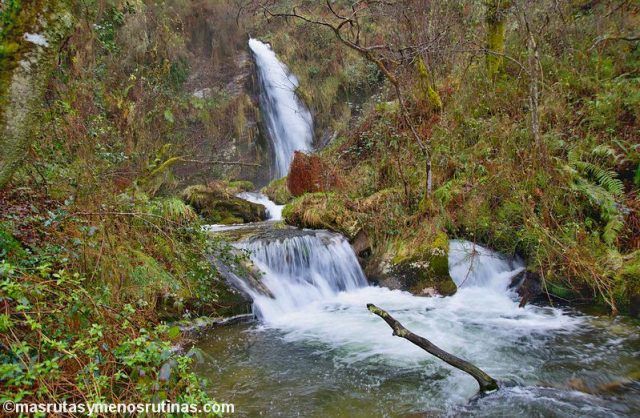 Fervenzas de Somede en As Pontes: cascadas de Galicia