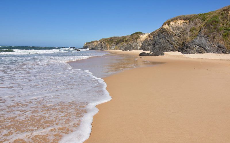 Praia do Brejo Largo en la Ruta Vicentina de Vila Nova de Milfontes a Almograve