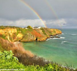 Praia dos Castelos en Foz_ Camino Natural de la Ruta del Cantábrico