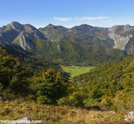 Ruta circular al Cantu del Oso desde Brañagallones