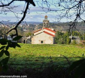 Iglesia de San Xulián de Poulo en la etapa 5 del Camino inglés