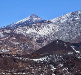Teide y Pico Viejo en el Sendero Samara a Cuevas Negras