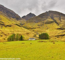 Valle de Glencoe en las Highlands de Escocia
