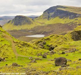 Quiraing en la península Trottenish de la Isla de Skye