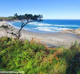 Playa de Frexulfe en la Senda Naviega