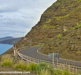 Carretera costera a La Aldea, una de las carreteras panorámicas en Gran Canaria