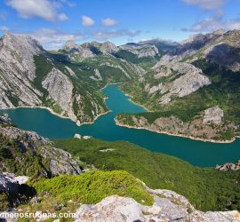 Vistas desde el Pico Gilbo sobre el Embalse de Riaño