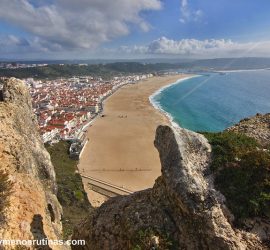 Vista de Nazaré desde el Barrio Sitio da Nazaré