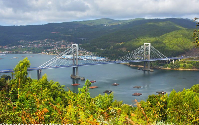 Vista del Puente de Rande en la ría de Vigo _ Etapa 9 del Camino portugués de la costa