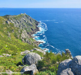 Cabo Fisterra en la etapa 10 del Camiño dos Faros