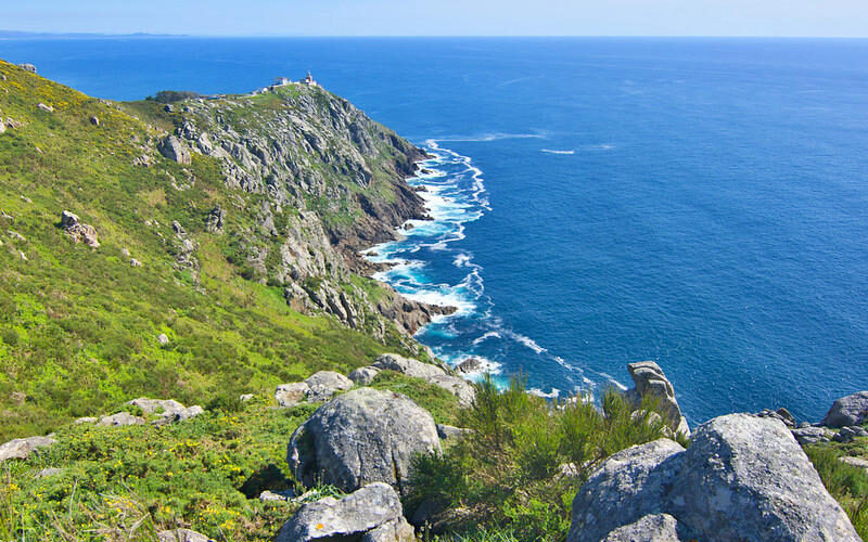 Cabo Fisterra en la etapa 10 del Camiño dos Faros