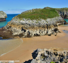 Playa de Antilles en la ruta de Llanes a Playa de Vidiago