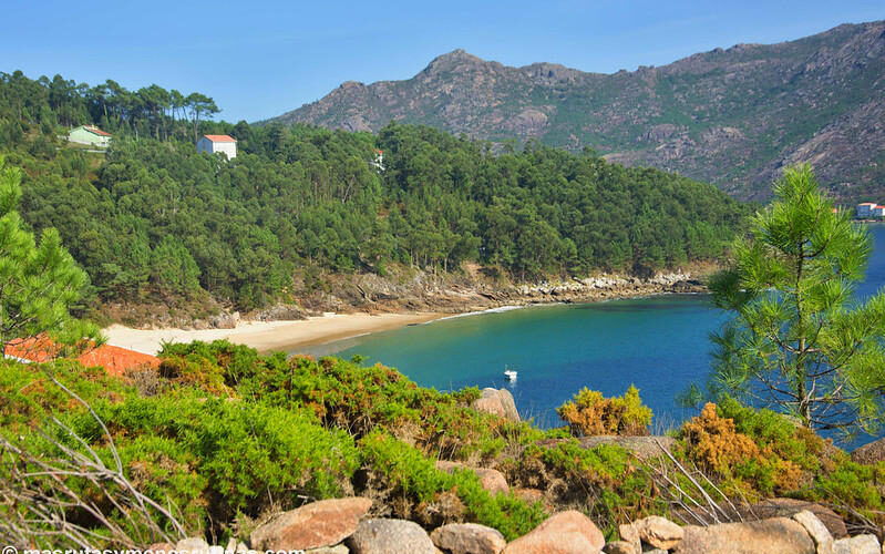 Playa de Gurés en la ruta de Fisterra a Èzaro